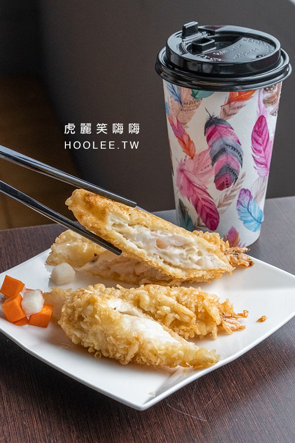 鋒勝豚王豬排亭高雄平價豬排飯b套餐 70元即可享有海老一隻 紅茶或30元飲品 虎麗笑嗨嗨