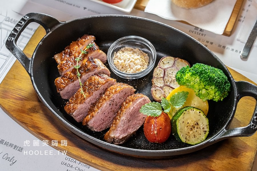 丹路原塊牛排高雄牛排店推薦苓雅自強夜市舒肥法式鴨胸670元 虎麗笑嗨嗨