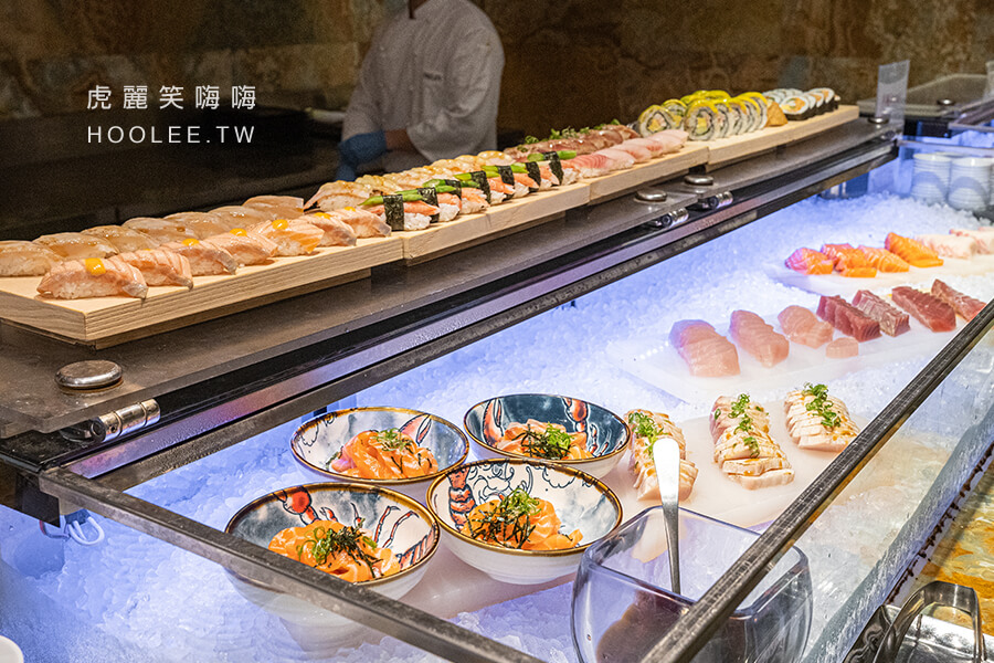 林皇宮森林百匯 高雄吃到飽推薦 自助餐 生魚片、握壽司、鮭魚麵