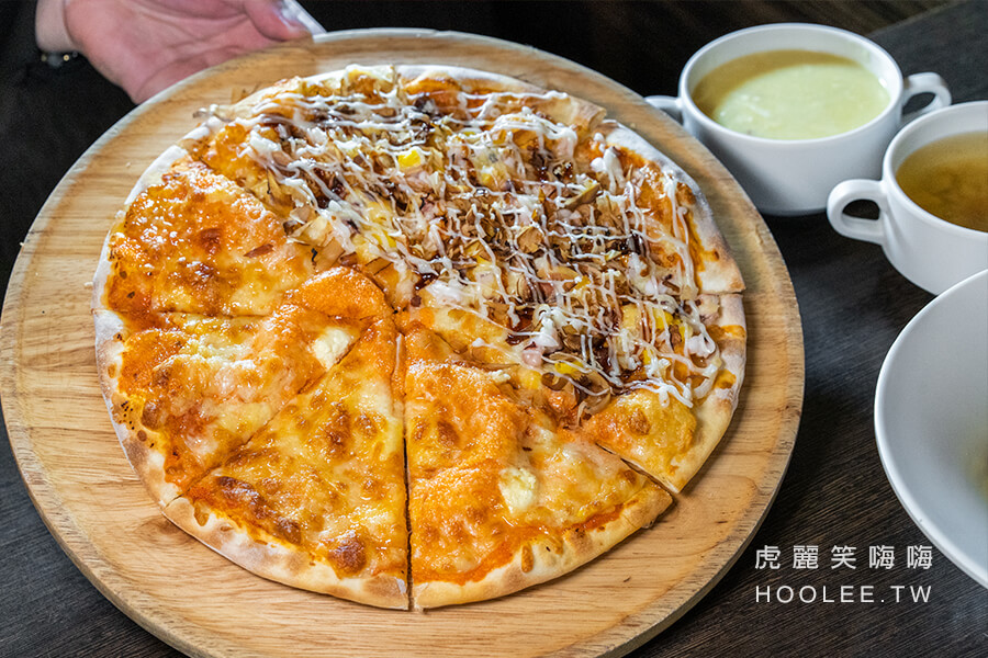 Double Cheese 手工窯烤pizza 高雄披薩吃到飽 大阪章魚燒+明太子乳酪