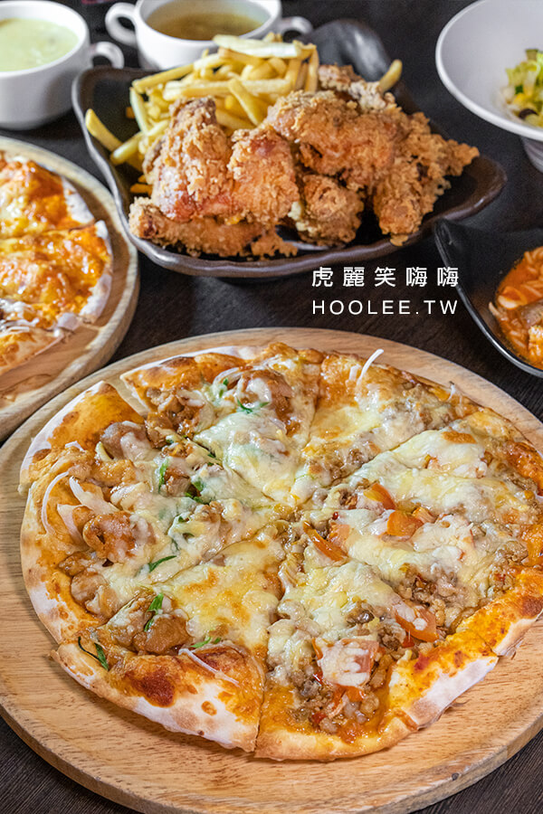 Double Cheese 手工窯烤pizza 高雄披薩吃到飽 春川辣雞腿+韓式打拋豬 新口味