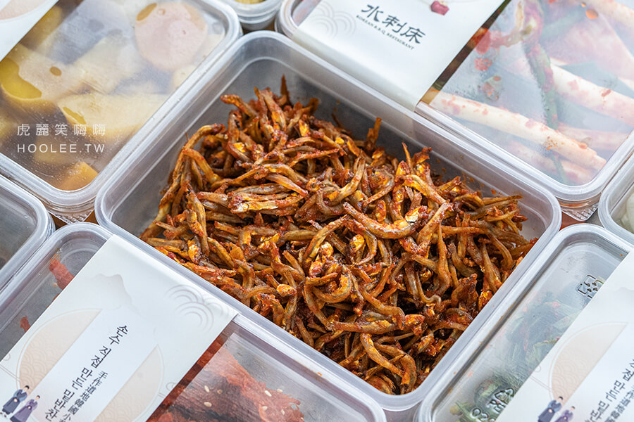 水刺床韓式小菜 高雄韓式料理推薦 韓國人手作泡菜 韓式小魚乾 225元