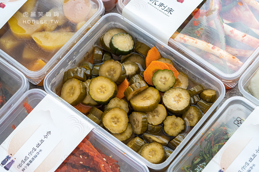 水刺床韓式小菜 高雄韓式料理推薦 韓國人手作泡菜 醬醃黃瓜 225元