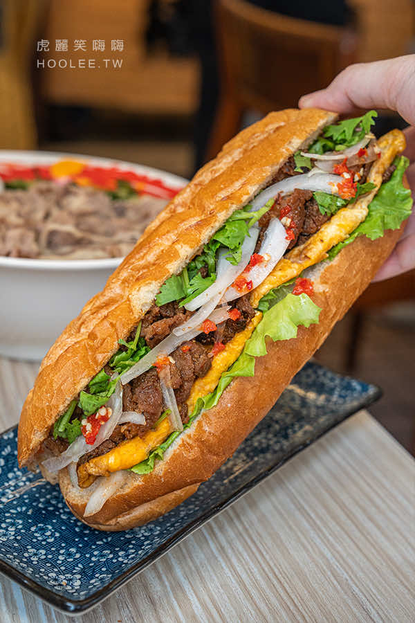 榛美味 高雄越式料理推薦 越南料理 河粉 法式越南麵包 法式燒肉麵包+蛋130元